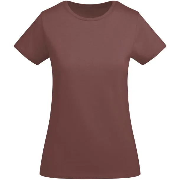 Breda organic cotton short sleeve women's t-shirt - Roly Pale Red