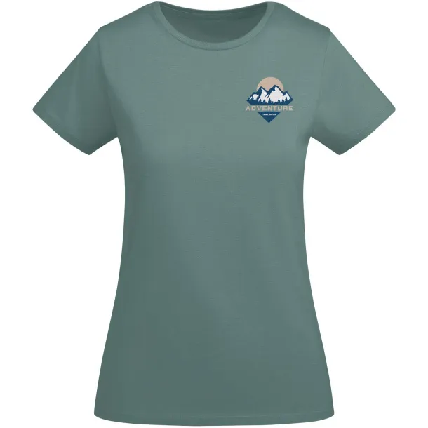 Breda organic cotton short sleeve women's t-shirt - Roly Calm Blue