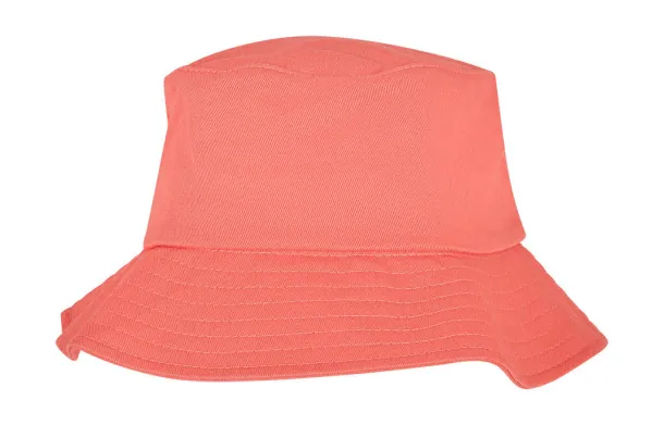  Flexfit Cotton Twill Bucket Hat - Flexfit Spiced Coral