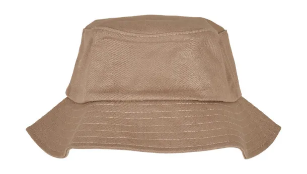  Flexfit Cotton Twill Bucket Hat - Flexfit Khaki