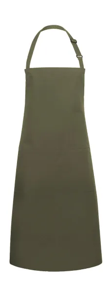  Bib Apron Basic with Pocket - Karlowsky Moss Green