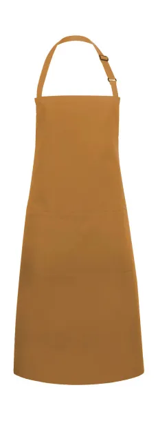  Bib Apron Basic with Pocket - Karlowsky Mustard