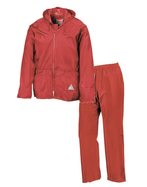  Waterproof Jacket/Trouser Set - Result Crvena