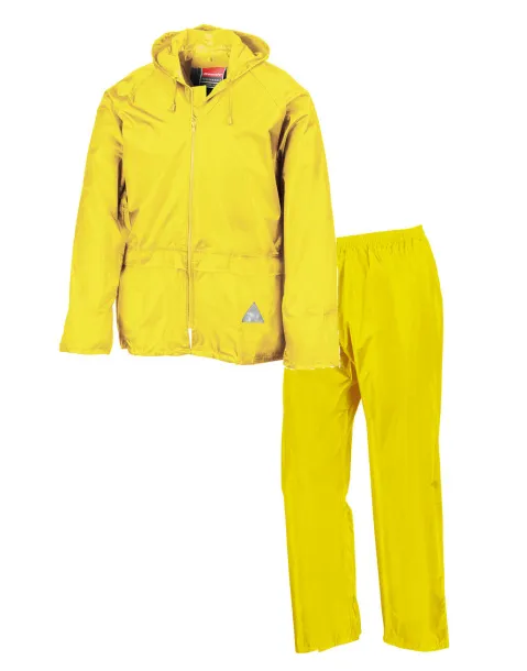  Waterproof Jacket/Trouser Set - Result Fluorescent Yellow