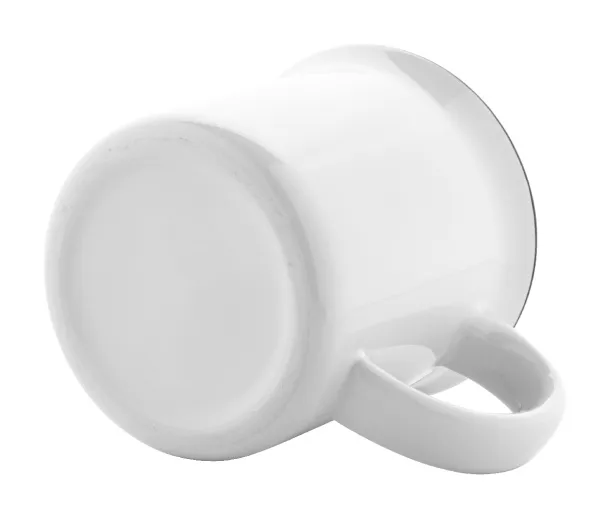 Woodstock Subo vintage sublimacijska šalica, 300 ml Crna Bijela