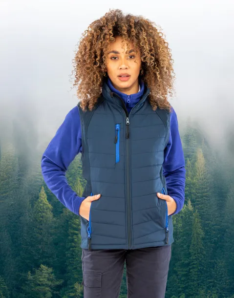  Black Compass Padded Softshell Gilet - Result Recycled