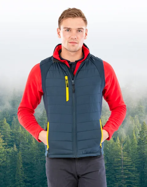  Black Compass Padded Softshell Gilet - Result Recycled