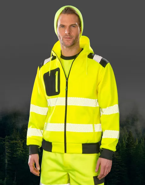  Recycled Robust Zipped Safety Hoody - Result Recycled
