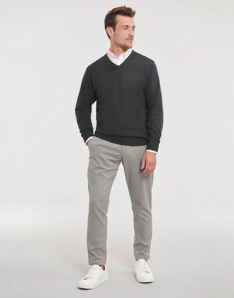  Men's V-Neck Knitted Pullover - Russell Collection