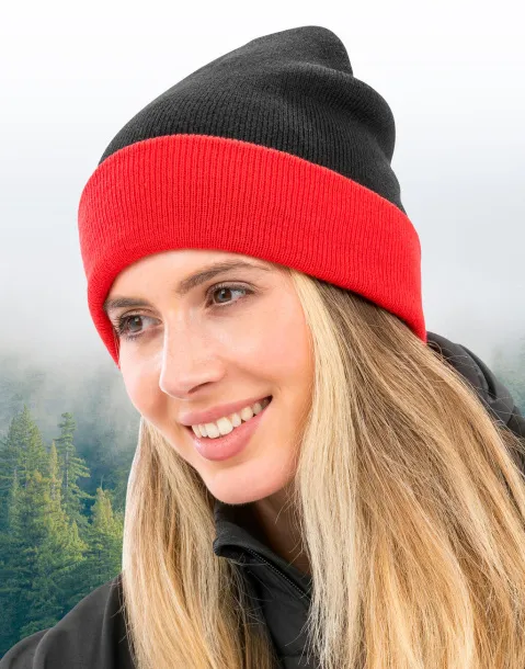  Recycled Black Compass Beanie - Result Recycled