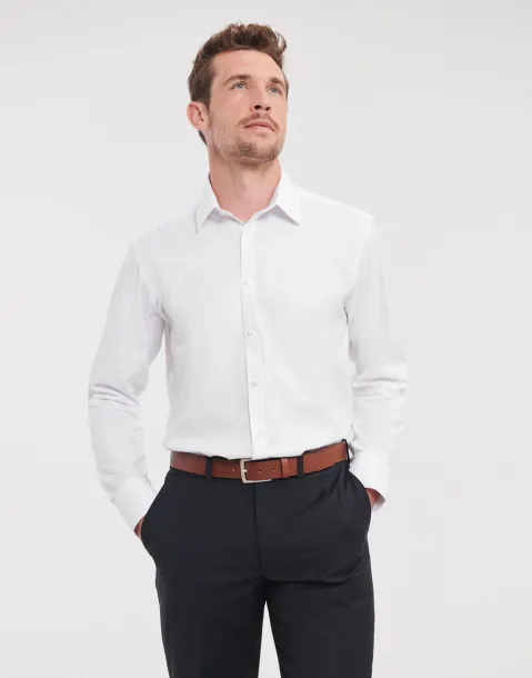  Men's LS Herringbone Shirt - Russell Collection