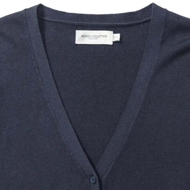 Ženski pleteni kardigan s V izrezom, 275 g/m² - Russell Collection
