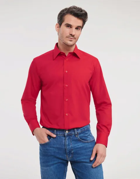  Tailored Poplin Shirt LS - Russell Collection