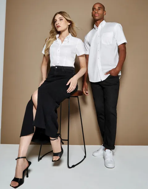  Women's Tailored Fit Premium Oxford Shirt SSL - Kustom Kit