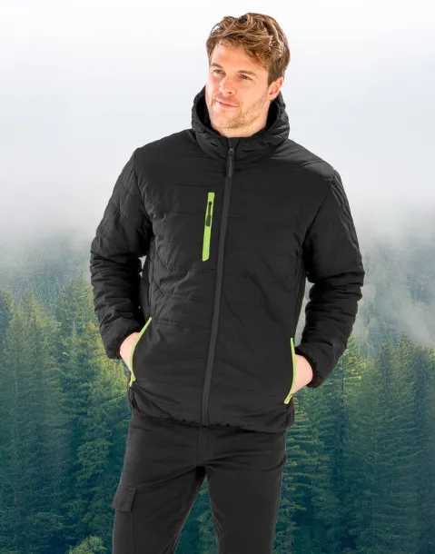  Black Compass Padded Winter Jacket - Result Recycled