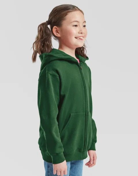  Dječji klasični hoodie s patentnim zatvaračem, 280 g/m² - Fruit of the Loom