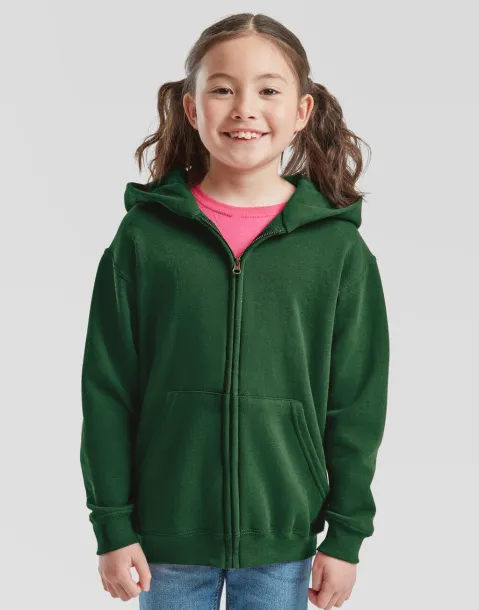  Dječji klasični hoodie s patentnim zatvaračem - Fruit of the Loom