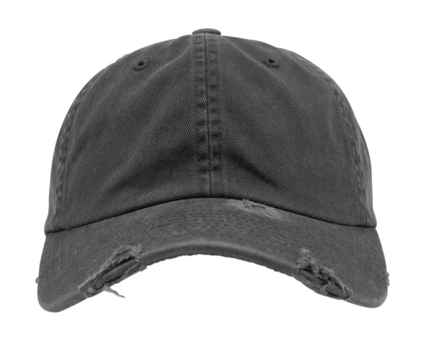  Low Profile Destroyed Cap - Flexfit Tamno siva