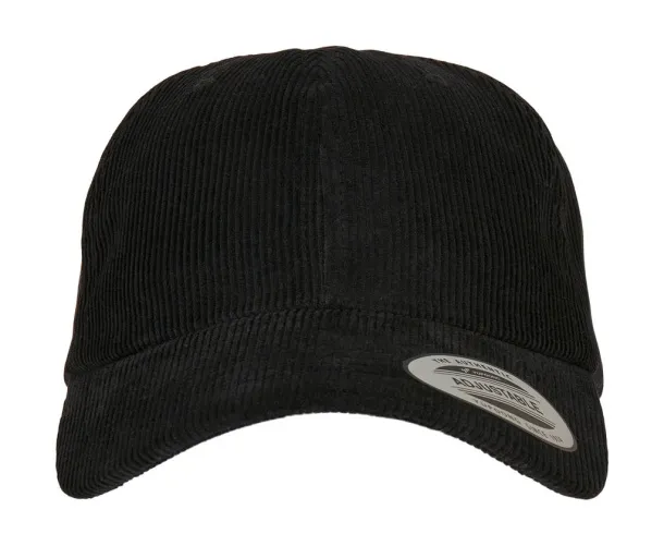  Low Profile Corduroy Dad Cap - Flexfit Black