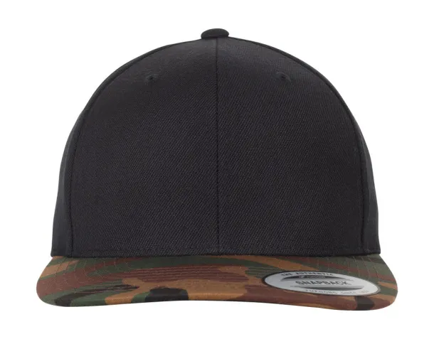  Classic Snapback 2-Tone Camo - Flexfit Black Green Camo