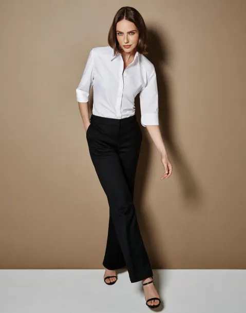  Women's Tailored Fit Continental Blouse 3/4 Sleeve - Kustom Kit