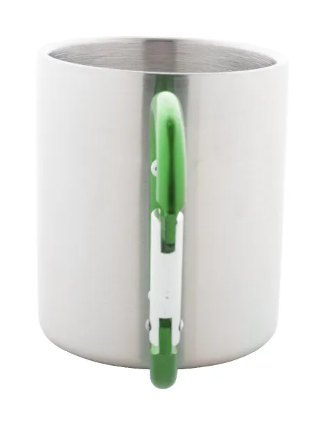 Cadisha metalna šalica, 200 ml Zelena Srebrna