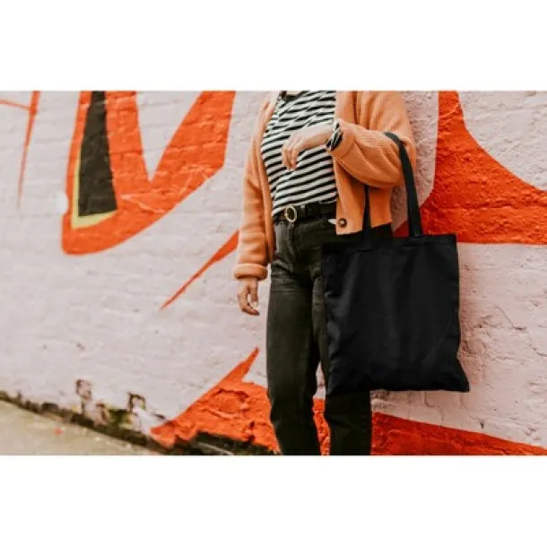  Cotton shopping bag, 140 g/m2 Crna