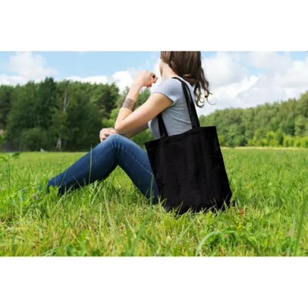  Cotton shopping bag, 140 g/m2 Crna