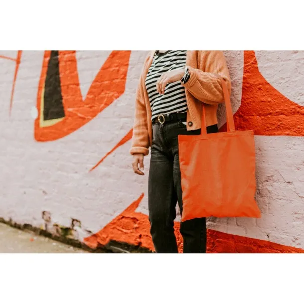  Cotton shopping bag, 140 g/m2 Narančasta