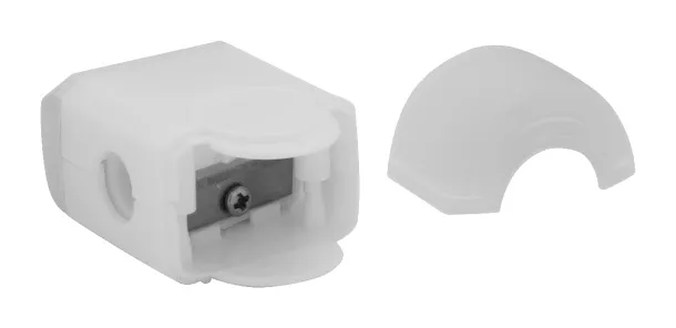 Pencix eraser and sharpener White