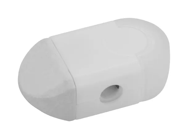 Pencix eraser and sharpener White