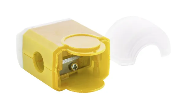 Pencix eraser and sharpener Yellow White