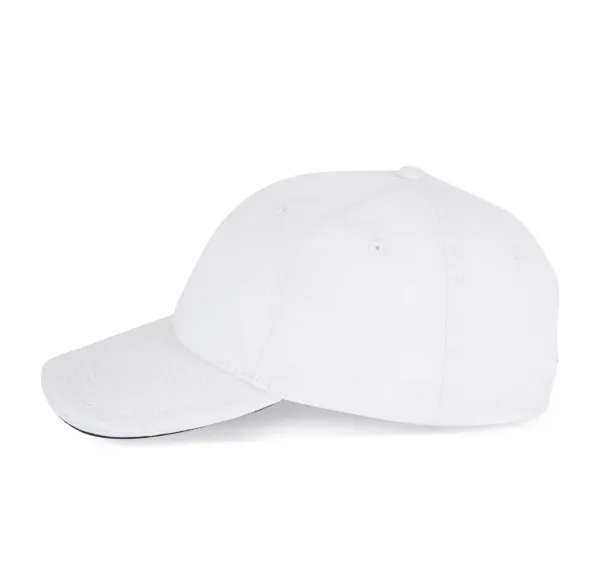  SANDWICH PEAK CAP - 6 PANELS - K-UP White Navy