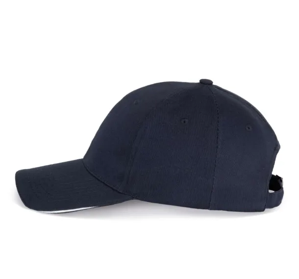  SANDWICH PEAK CAP - 6 PANELS - K-UP Navy White