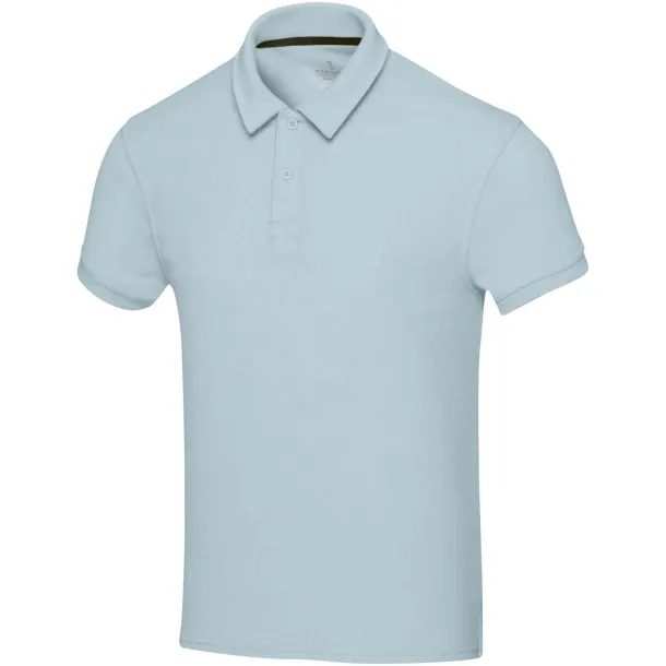 Akoya GRS recycled terry unisex polo - Elevate NXT Cloud Blue