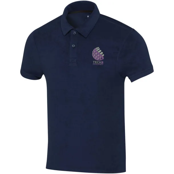 Akoya GRS unisex polo majica od recikliranog frotira, 230 g/m² - Elevate NXT Mornarsko plava