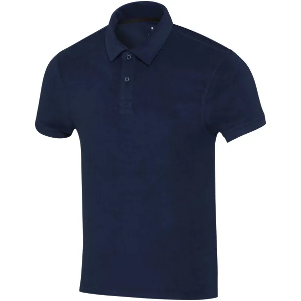 Akoya GRS unisex polo majica od recikliranog frotira, 230 g/m² - Elevate NXT Mornarsko plava