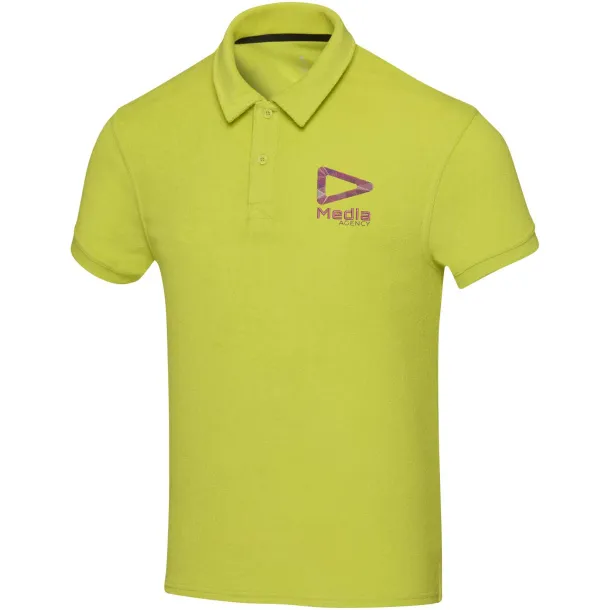 Akoya GRS unisex polo majica od recikliranog frotira, 230 g/m² - Elevate NXT Limeta