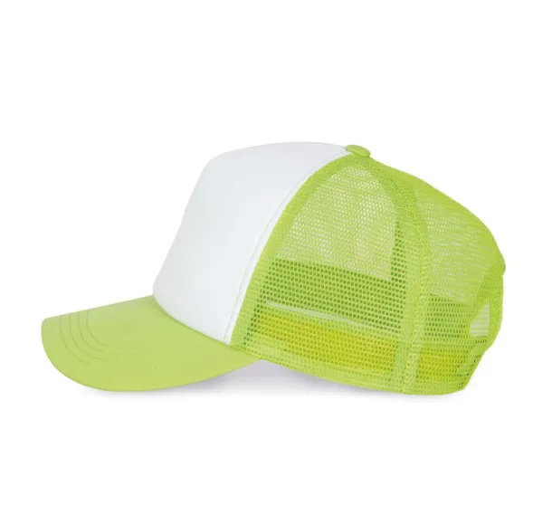  TRUCKER MESH CAP - 5 PANELS - K-UP White Limeta