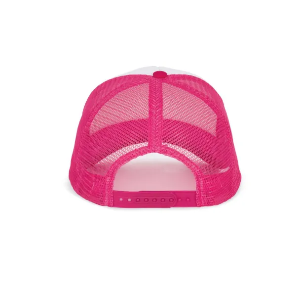  TRUCKER MESH CAP - 5 PANELS - K-UP White Fuchsia