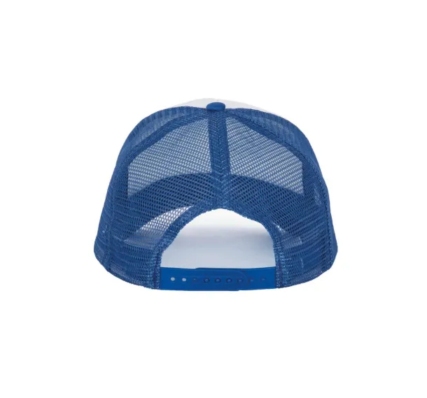  TRUCKER MESH CAP - 5 PANELS - K-UP White Royal blue