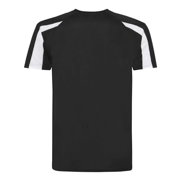  Dječja dvobojna majica kratkih rukava - Just Cool Jet Black Bijela