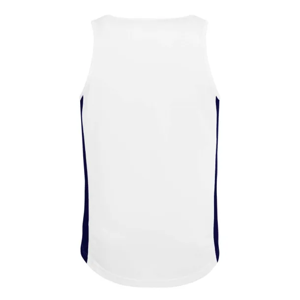  Muška dvobojna majica bez rukava - Just Cool Bijela French Navy