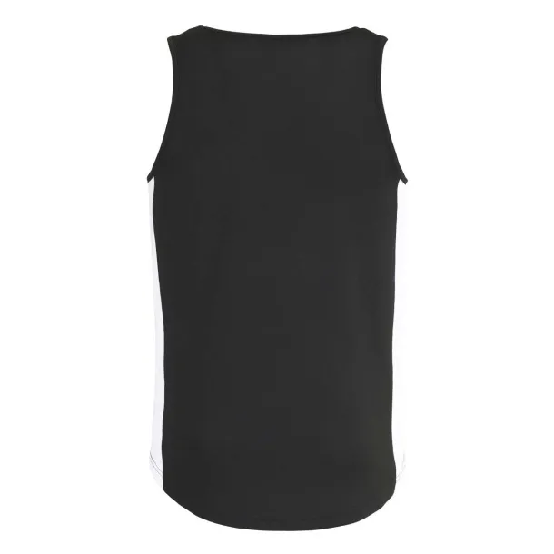  MEN'S COOL CONTRAST VEST - Just Cool Crna White