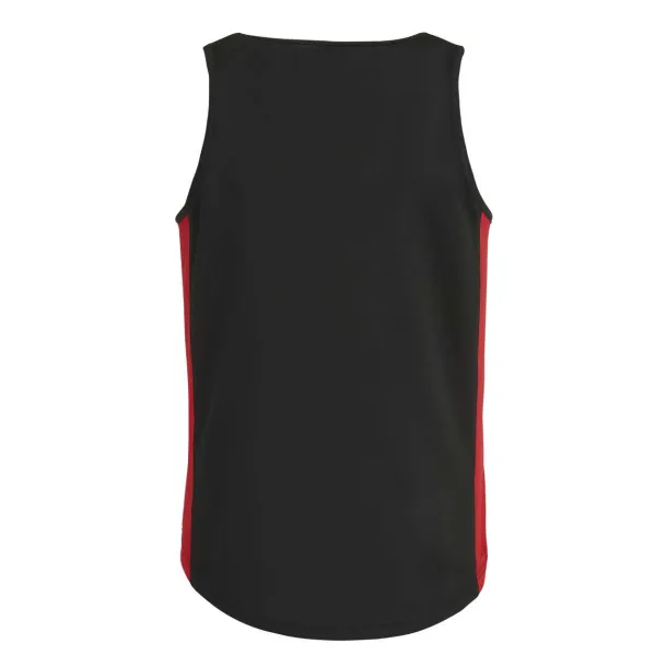 MEN'S COOL CONTRAST VEST - Just Cool Crna Red