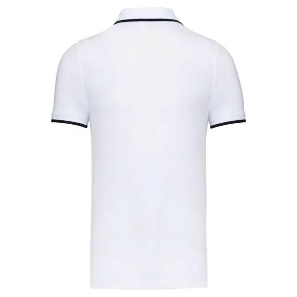  MEN'S SHORT-SLEEVED POLO SHIRT - Kariban White Navy