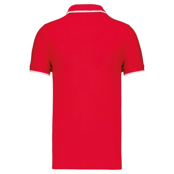  MEN'S SHORT-SLEEVED POLO SHIRT - Kariban Red White