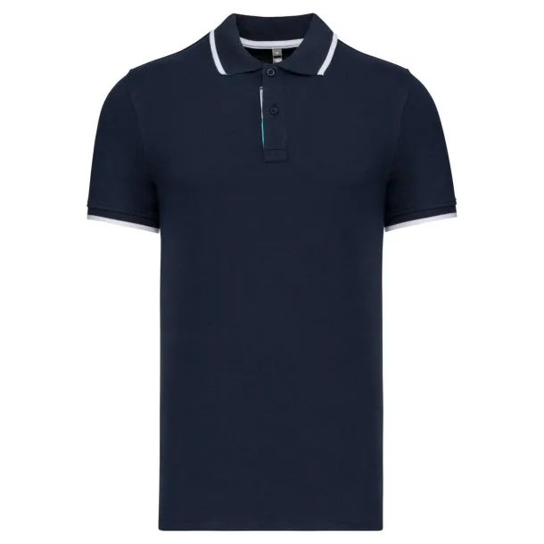  MEN'S SHORT-SLEEVED POLO SHIRT - Kariban Navy White