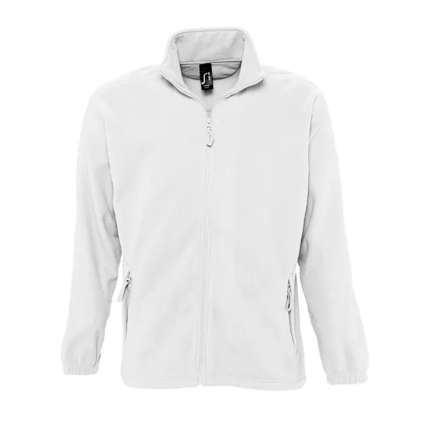  Flis jakna s patentom, 300 g/m2 - SOL'S Bijela