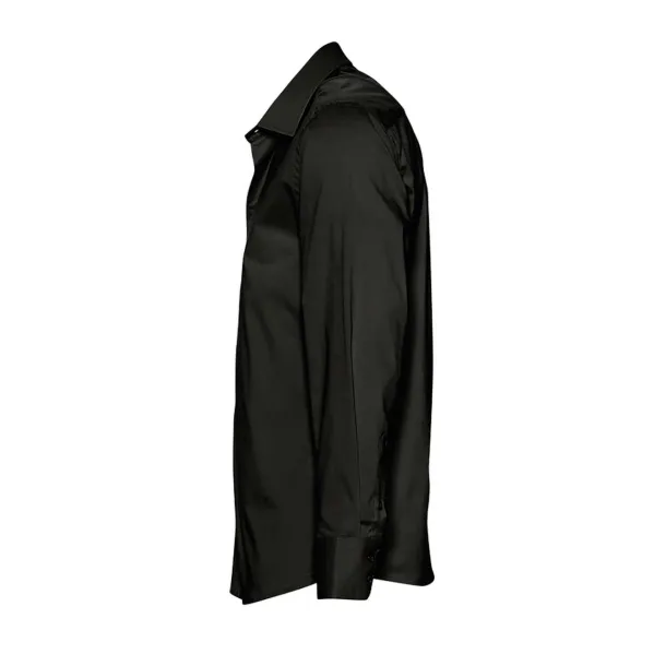 SOL'S BRIGHTON LONG SLEEVE STRETCH MEN'S SHIRT - SOL'S Black
